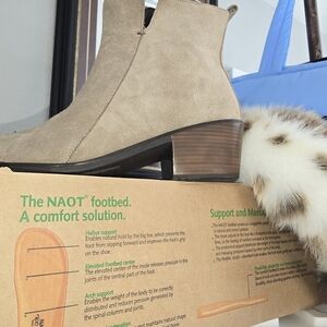 Naot Tan Ankle Boots